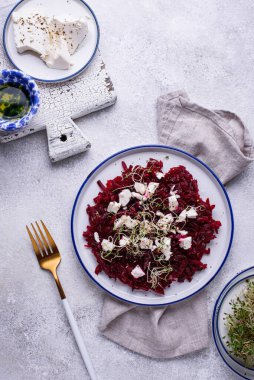 Pancar ve beyaz pancar salatası.