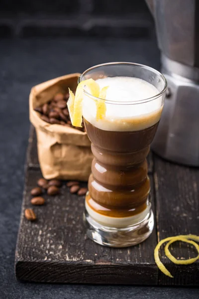 Canarian laired barraquito coffee — Stok Foto