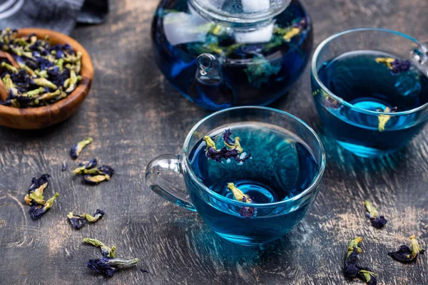 Μπλε τσάι Μπιζέλι πεταλούδα ή anchan — Φωτογραφία Αρχείου