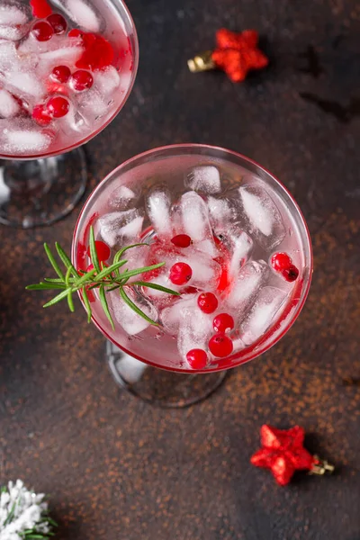 Cranberry margarita cocktail. Kerstdrankje — Stockfoto