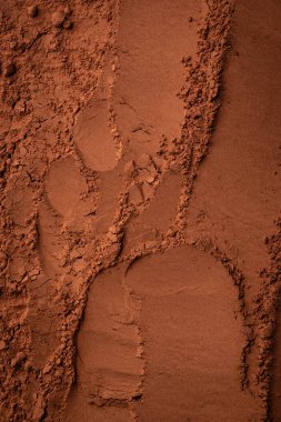 Kakao tozu, doğal çikolata ürünü dokusu arka plan