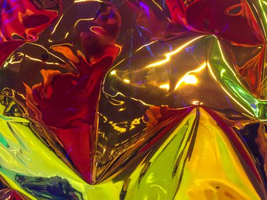 Renkli yansıtıcı neon renkler tam kare soyut arkaplan