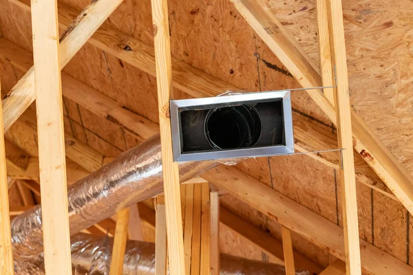 New Air Conditioner Vents New Home Construction — Stock Photo, Image