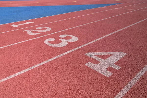 Track and Field race couse lane numbers