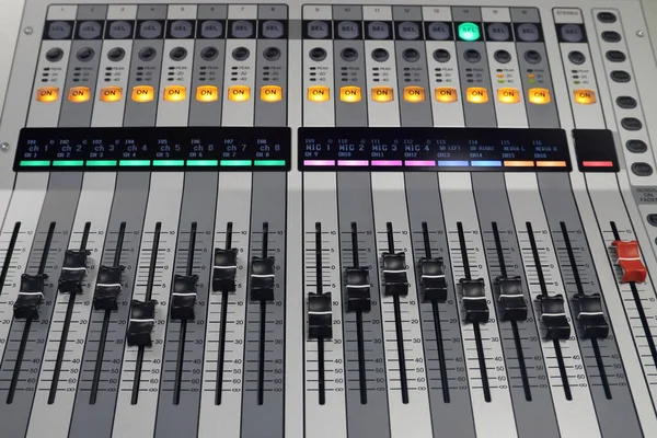 Digital modern audio mixing board for bands, churches, and performances