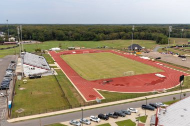 Monroe, LA, ABD: UL-Monroe Kampüsü 'ndeki Pist ve Saha Tesisi