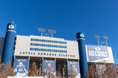 Provo, UT, ABD: Brigham Young Üniversitesi kampüsündeki Lavell Edwards Stadyumu, öncelikli olarak üniversite futbolunda kullanıldı