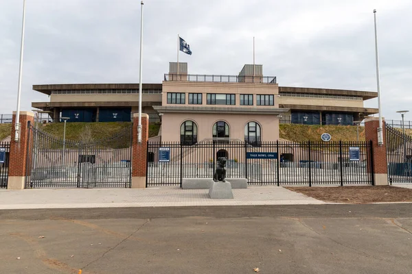 New Haven, CT / USA - 22 Kasım 2019 Yale Bowl Futbol Stadyumu