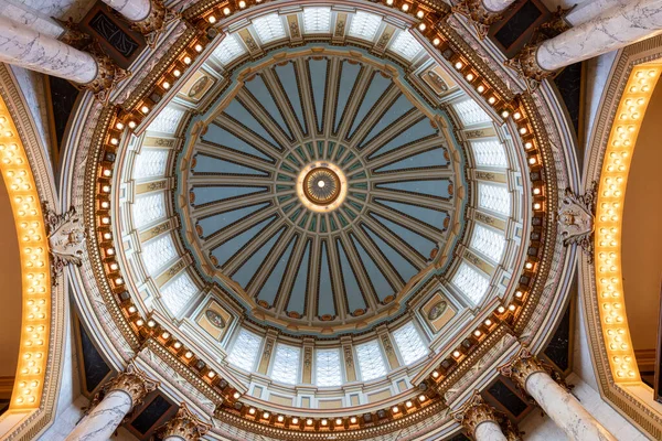 Jackson Usa Interior Rotunda Ceiling Mississippi State Capitol Building — Foto de Stock