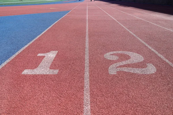 Track and Field Race Course lanes