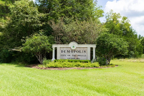 Demopolis, AL / USA: Demopolis Alabama hoşgeldin işareti, 