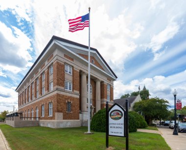 Hattiesburg, MS / USA - 17 Eylül 2020 Forrest County Mississippi Adalet Divanı