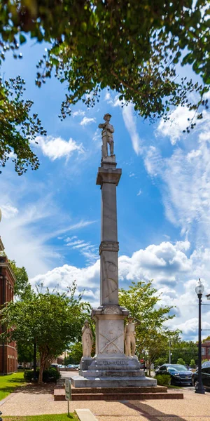 Hattiesburg Usa Settembre 2020 Statua Confederata Accanto Alla Forrest County — Foto Stock