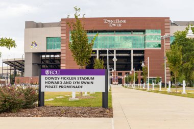 Greenville, NC / USA - September 24, 2020: Dowdy-Ficklen Stadium at East Carolina University clipart