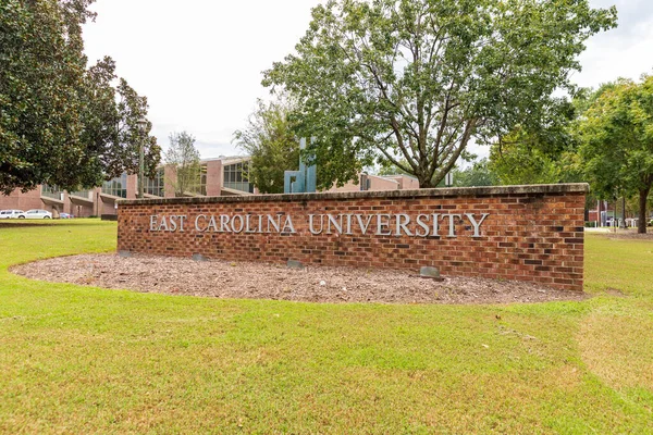 Greenville Usa September 2020 Unterzeichnung Der East Carolina University — Stockfoto