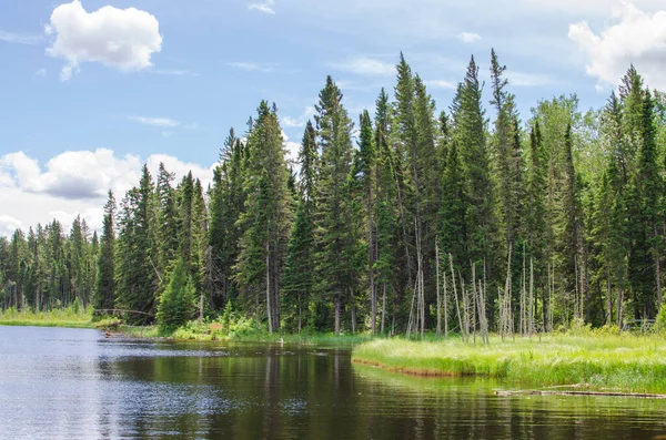 Kinosao Lake Kinosao Leden Riding Mountain National Park Manitoba Kanada Stockbild