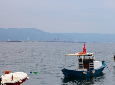 Marmara Denizi 'nde iki tekne