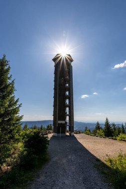 Kara Orman 'da Buchkopfturm adında bir kule Oppenau Maisach, Baden Wuerttemberg, Almanya' da. Kuleden Kara Orman 'ın olağanüstü yuvarlak bir manzarası var.