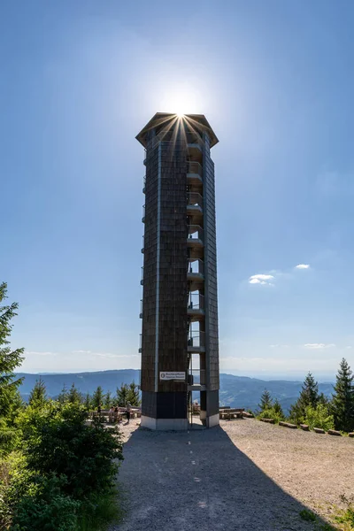 Der Buchkopfturm Schwarzwald Oppenau Maisach Baden Württemberg Vom Turm Bietet — Stockfoto