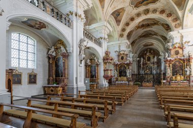 St. Peter, Black Forest, Baden-Wuerttemberg, Almanya 'daki eski Benedikt manastırının manastırı.