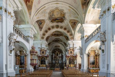 St. Peter, Black Forest, Baden-Wuerttemberg, Almanya 'daki eski Benedikt manastırının manastırı.