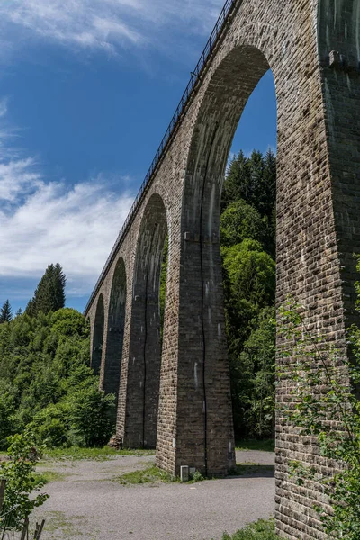 Látványos Kilátás Nyílik Régi Vasúti Hídra Ravenna Szurdok Viaduktjánál — Stock Fotó