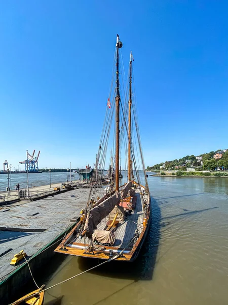 Museum Harbor Oevelgoenne Hamburg Some Very Old Ships Visit — Stock Photo, Image