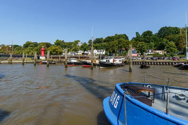 Vieux Navires Historiques Situés Port Musée Oevelgoenne Sur Elbe Hambourg — Photo