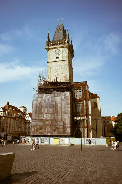 Turm Der Alten Europäischen Stadt — Stockfoto