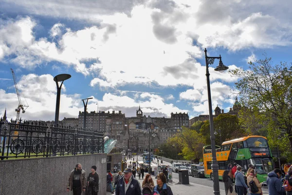 Единбург Шотландія 2018 Вулиці Найбільш Знаковому Місті — стокове фото