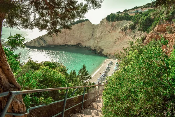 Muhteşem turkuaz deniz ve Lefkada adasının güzel plajları