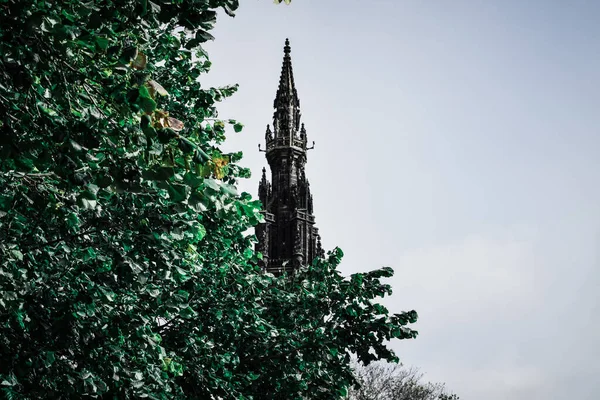 Skotský Památník Edinburghu Skotsko — Stock fotografie