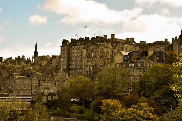 Edifici Storici Parco Verde Edimburgo Scozia — Foto Stock