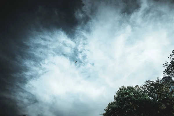 Drammatica Tempesta Cielo Nuvole Sfondo Della Natura — Foto Stock