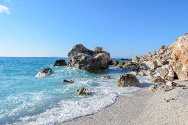 Kalamitsi sahili, İyon Denizi, Lefkada Adası, Gree