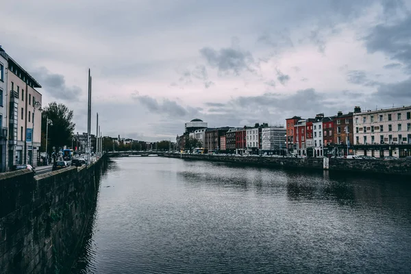 Vista Dublin Irlanda Grattan Bridge Irlanda — Fotografia de Stock