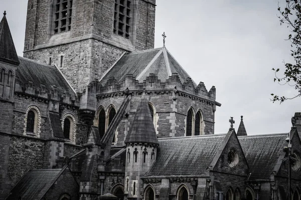 Вид Старую Историческую Церковь Христа Дублине Ирландия — стоковое фото