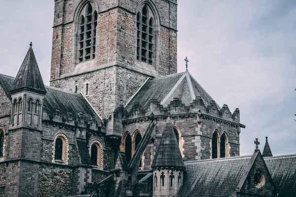 Pohled Starý Historický Kostel Krista Dublinu Irsko — Stock fotografie