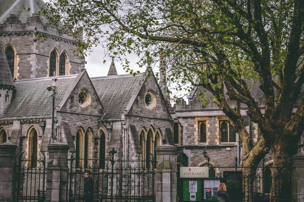 Pohled Starý Historický Kostel Krista Dublinu Irsko — Stock fotografie