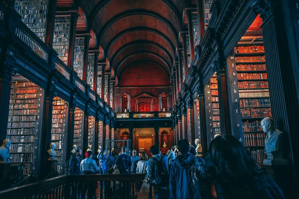 Dublin Irlanda Feb Long Room Trinity College Library Feb 2014 — Fotografia de Stock
