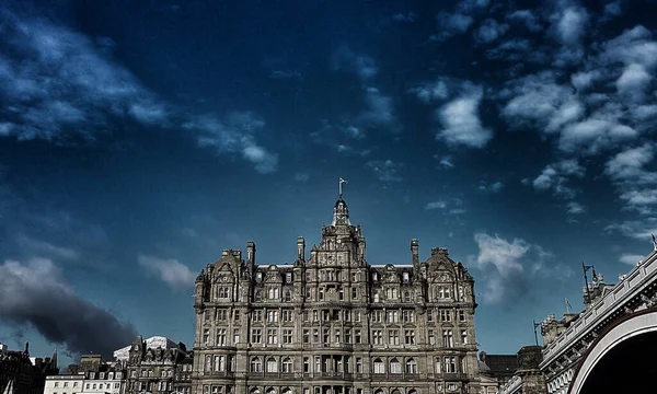 Pohled Budovy Centru Edinburghu Skotsko Velká Británie — Stock fotografie