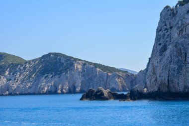 Muhteşem turkuaz deniz ve Lefkada adasının güzel plajları