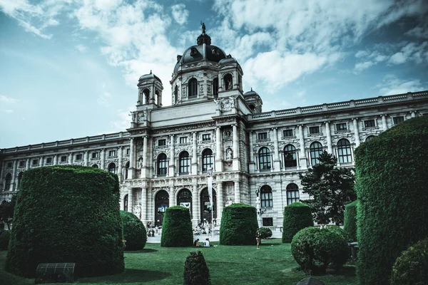 Kilátás Maria Theresa Palotájára Napsütéses Napon Bécs Ausztria — Stock Fotó