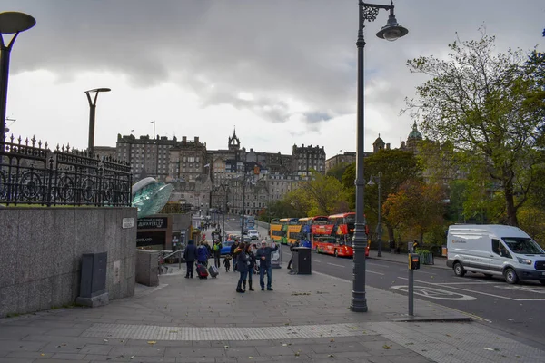 Edimburgo Escocia 2018 Calles Ciudad Más Emblemática —  Fotos de Stock