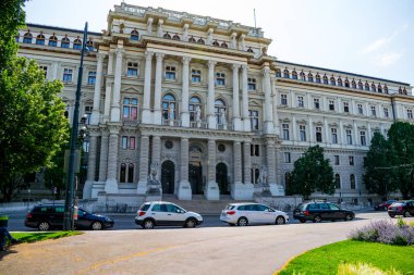Avusturya, Viyana 'daki eski tarihi binanın manzarası