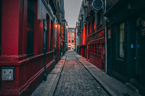 An old-fashioned London Alleyway in the city