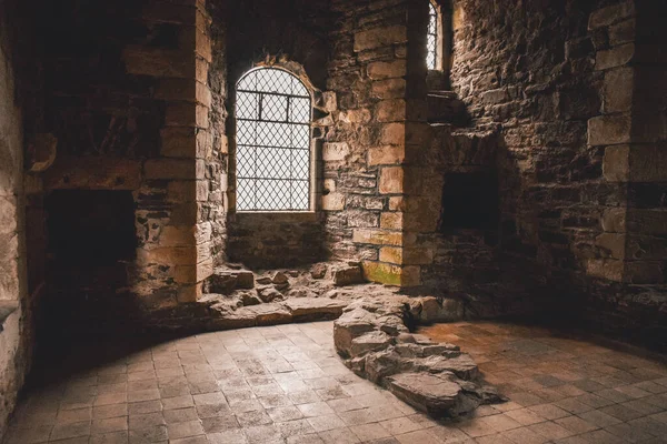 Замок Дуне Шотландия Средневековая Крепость Построенная Герцогом — стоковое фото