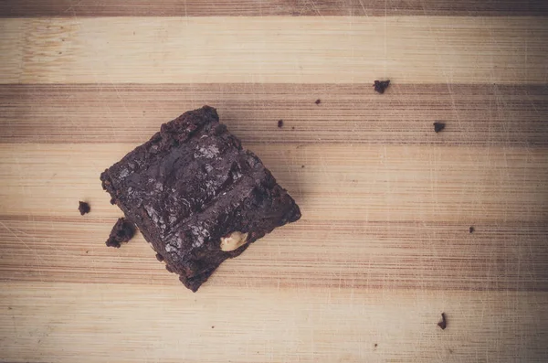 Brownies Chocolat Sur Planche Découper — Photo