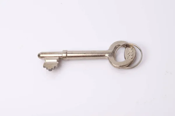 Key Old Security Concept Isolate Background — Stock Photo, Image