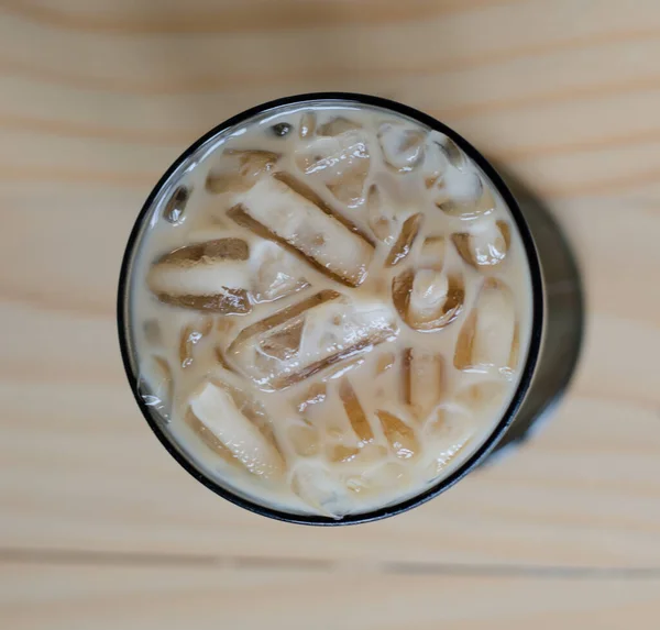 Кава Льодом Столі Кафе — стокове фото